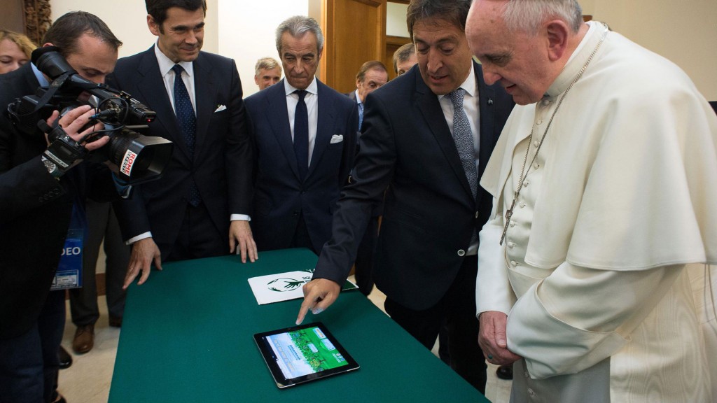 Popiežius Pranciškus ir „iPad“
