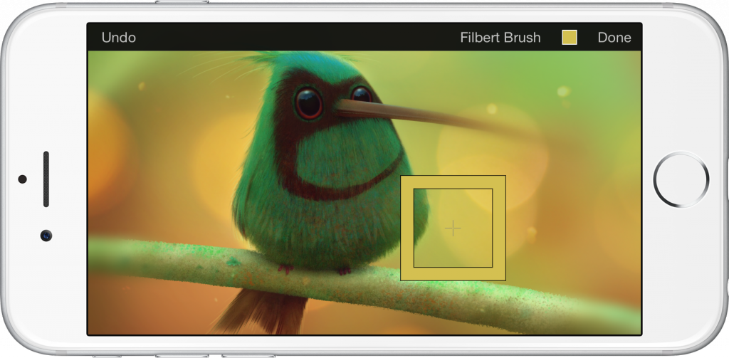 „iPhone“ skirtas „Pixelmator“: piešimas