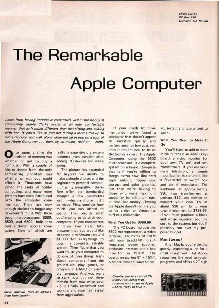 Pirmas apie „Apple“ kada nors parašytas straipsnis