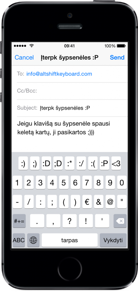 Išleista lietuviška klaviatūra „iPhone“ ir „iPad“ įrenginiams