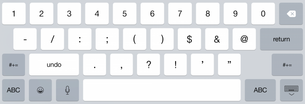 „iOS 9“ klaviatūra