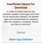 „iOS 9“ prieš atnaujinimus automatiškai trins aplikacijas laisvos vietos padidinimui