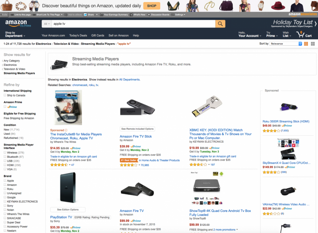 Apple TV Amazon
