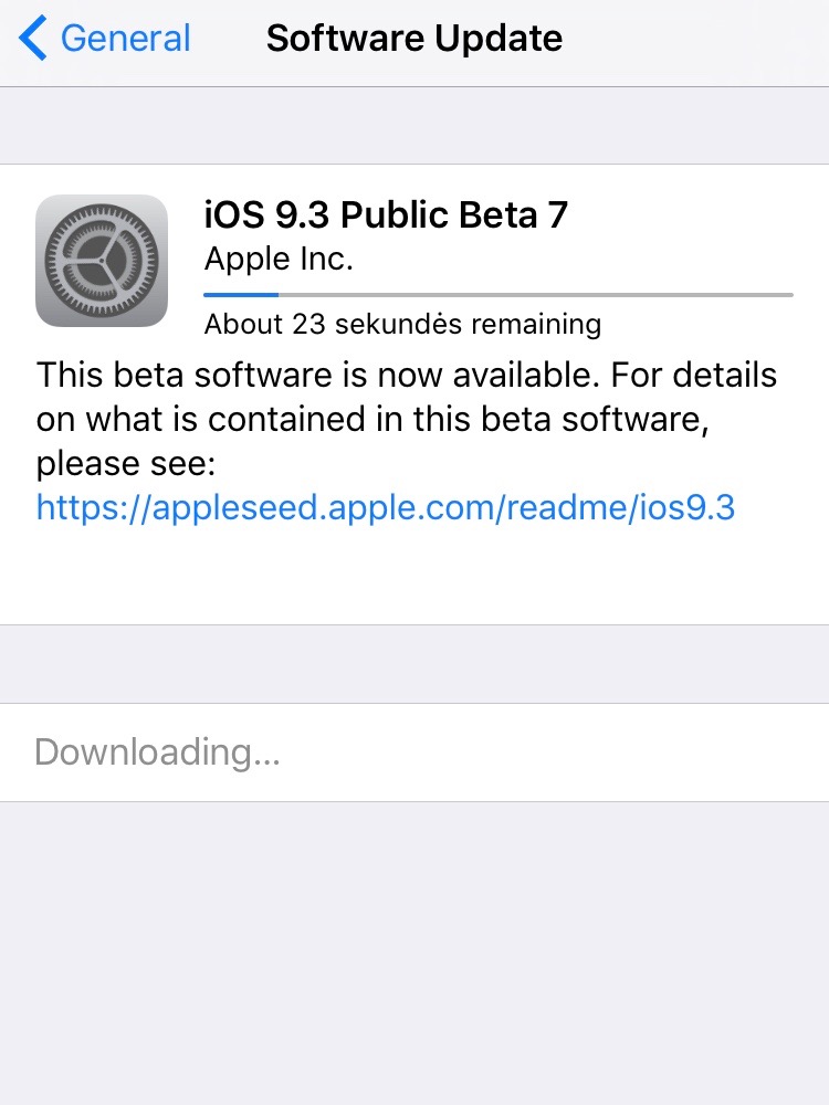 „iOS 9.3“ bandomoji versija