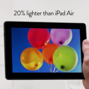 Naujausia „Amazon Kindle Fire“ reklama nukreipta prieš „iPad Air“